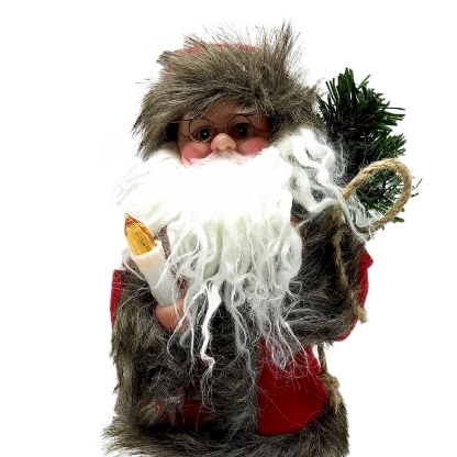 Papai Noel Dançarino Com Vela 30cm Pilha - Chibrali