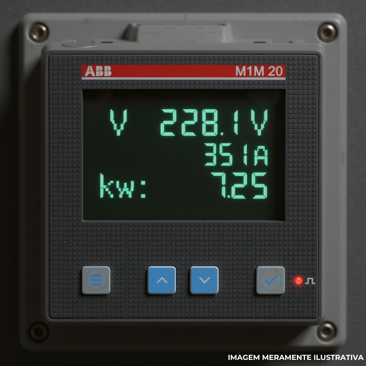 Medidor Potencia Digital 100-230vca Display Lcd Modbus Rtu P