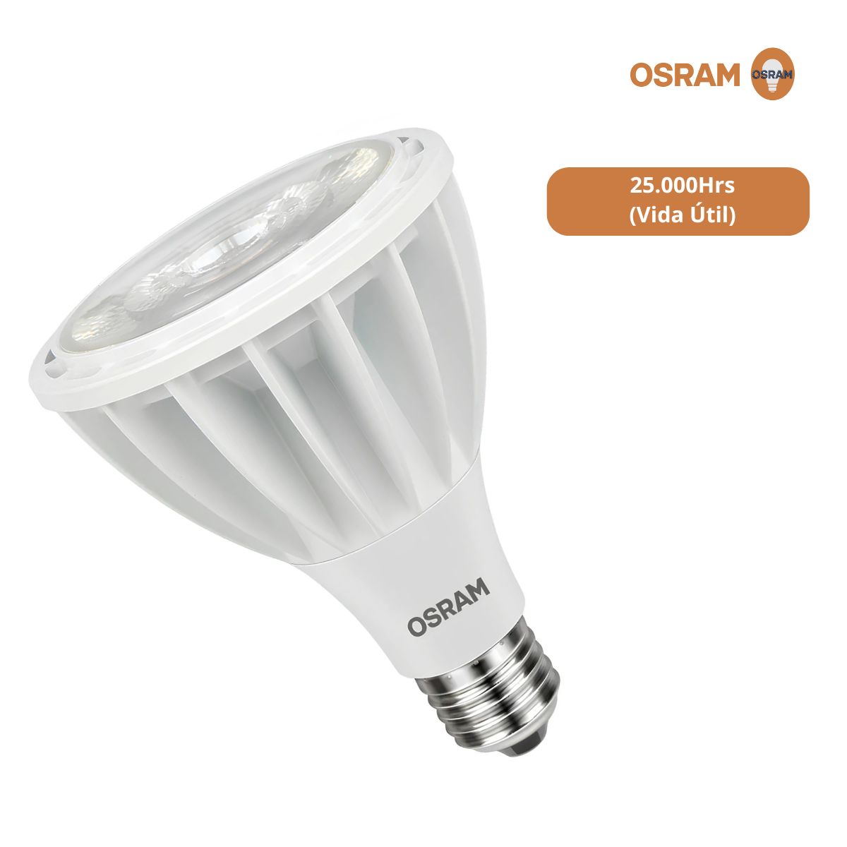 Lâmpada Led Par30 28W Bivolt E27 3000K Luz Amarela 3000Lm 30G 7017621 - Osram