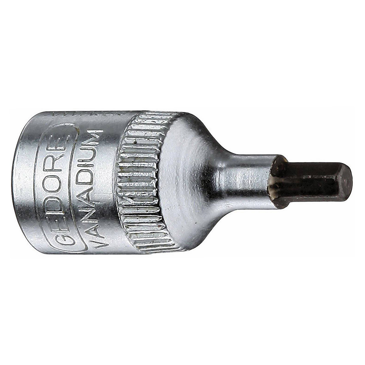 Chave Soquete Hexagonal Allen 3X5,5mm Encaixe Quadrado 1/4 - Gedore