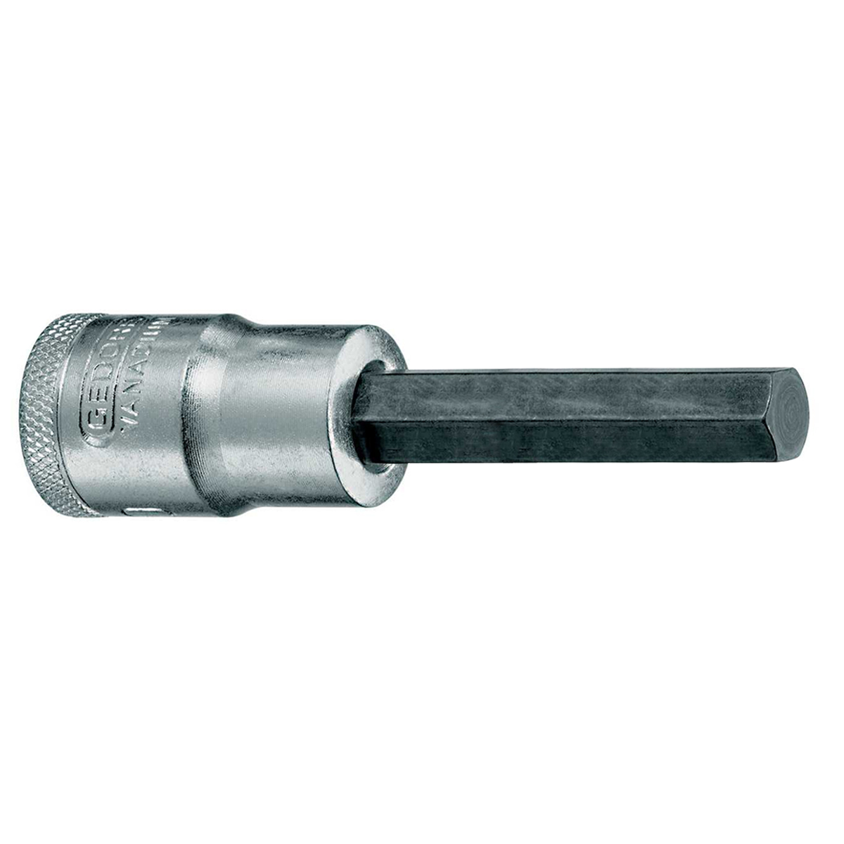 Chave Soquete Hexagonal Allen Longa 3/8x104Mm Encaixe Quadrado 1/2 Polegadas 143Mm Aço - Gedore