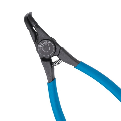 Alicate Anéis Externo Ponta Fixa Curva 90G 8000-A01 Vanadium Azul - Gedore