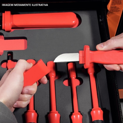 Faca Desencapador Cabos Curva Isalada 1000V 4527Nr - Gedore