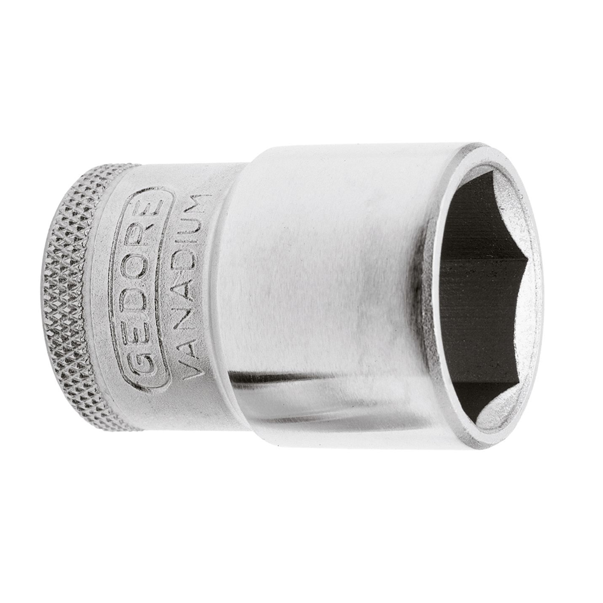 Soquete Sextavado Encaixe 1/2 Polegadas 11Mm Aço Niquelado/Cromado 19 11Mm - Gedore