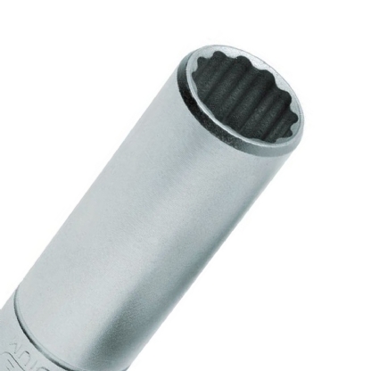 Soquete Estriado Longo Encaixe 1/2 Polegadas 19mm D19L-19 - Gedore