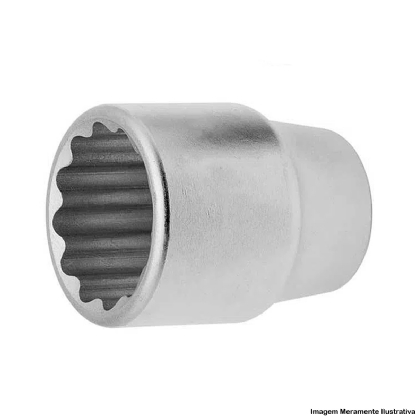 Soquete Estriado Encaixe 3/4 Polegadas 24mm D32-24 - Gedore