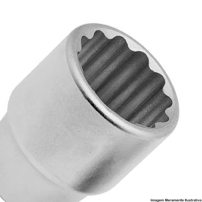 Soquete Estriado Encaixe 3/4 Polegadas 27mm D32-27 - Gedore