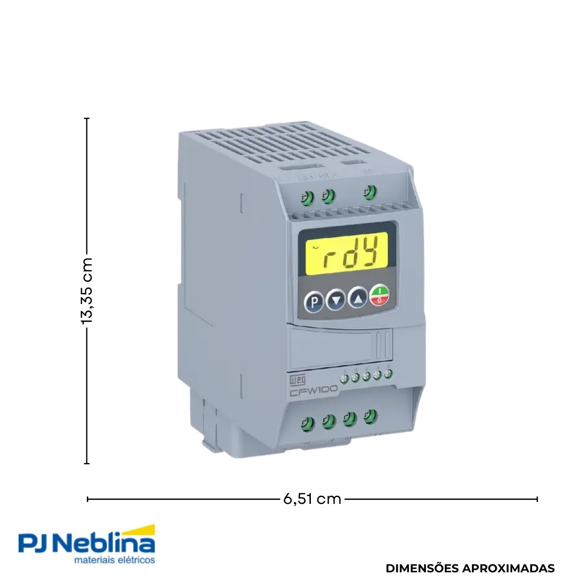 Inversor Frequência Monofásico 200-240V 50/60Hz 7,3A 1,5Kw - Weg
