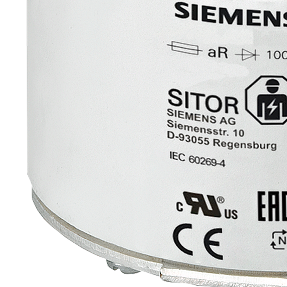 Fusível Sitor Nh03 Ultra Rápido Ar 900A 690V 100Ka T-3 Siemens