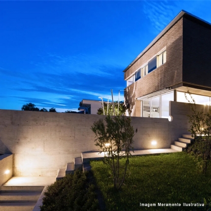 Luminária Tartaruga Led Sobrepor Hummer Preto 5W Bivolt 3000K Luz Amarela - Avant