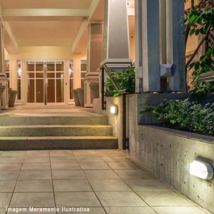 Luminária Tartaruga Led Sobrepor Hummer Branco 5W Bivolt 6500K Luz Branca - Avant