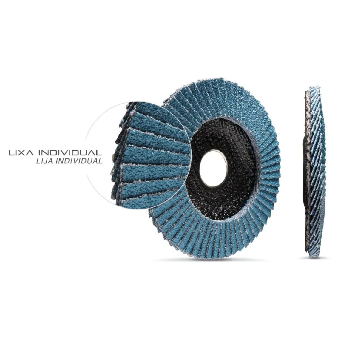 Disco Flap 4.1/2 (115Mm) Furo 7/8 (22,23Mm) Gr. 40 Fibra Vidro Cônico Tipo B FDS115-40FC Starrett