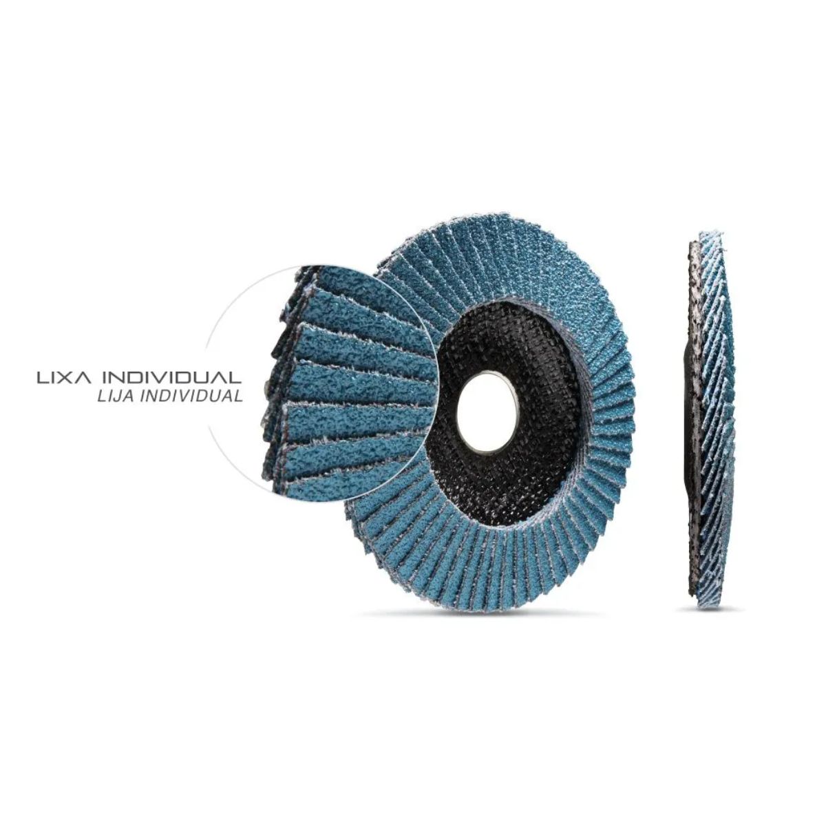 Disco Flap 4.1/2 (115Mm) Furo 7/8 (22,23Mm) Gr. 60 Fibra Vidro Cônico Tipo B FDS115-60FC Starrett