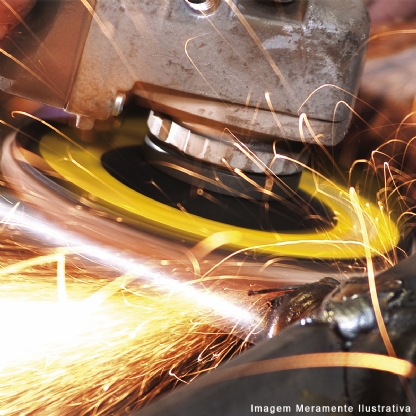 Disco Flap 4.1/2 115mm Furo 7/8 22,23mm Gr. 120 Fibra Vidro Cônico Tipo B - Starrett