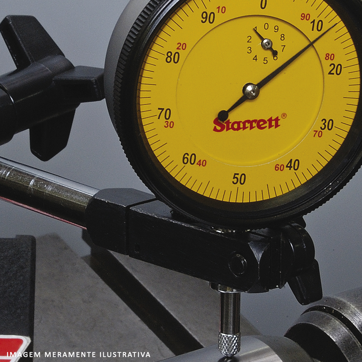 Relógio Comparador 57x10x0,01Mm Graduação 0-100/100-0 Haste 8Mm - Starrett