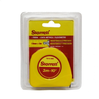 Trena De Bolso 3 Metros 10 Polegadas Kts12-3Me-S - Starrett