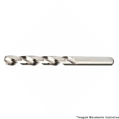 Broca Aço Rápido HSS Hp 6.00mm Para Metal Brilhante Din 338 - Dormer