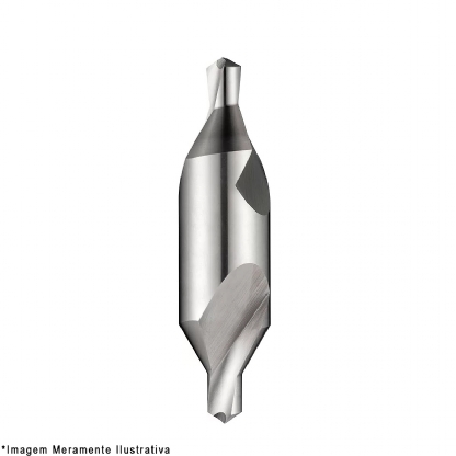 Broca Aço Rápido Hss 2.00mm Centrar Para Metal Brilhante Din 333A - Dormer