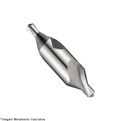 Broca Aço Rápido Hss 2.00mm Centrar Para Metal Brilhante Din 333A - Dormer