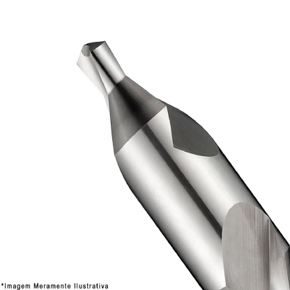Broca Aço Rápido Hss 2.00mm Centrar Para Metal Brilhante Din 333A - Dormer