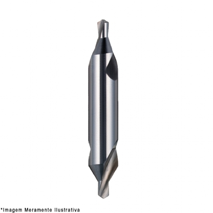 Broca Aço Rápido Hss 8.00mm Centrar Para Metal Brilhante Din 333A - Dormer