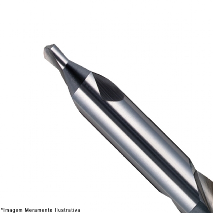 Broca Aço Rápido Hss 8.00mm Centrar Para Metal Brilhante Din 333A - Dormer