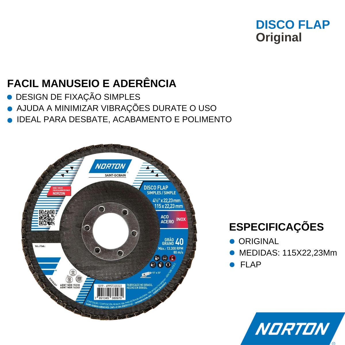 Disco Flap Original P40 - Norton