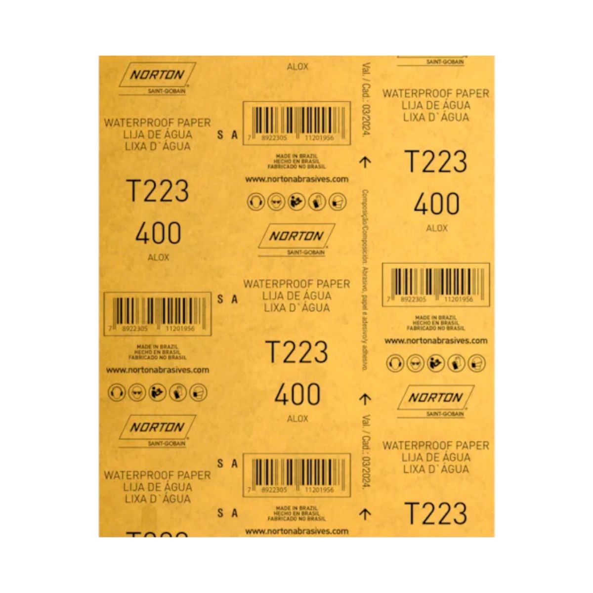 Folha Lixa D'água - Norton
