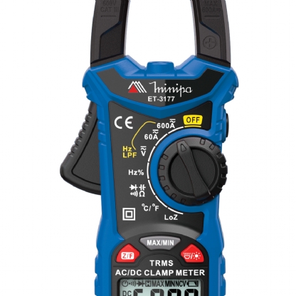 Alicate Amperímetro Digital 60/600V Ac/Cat III 600V - Minipa