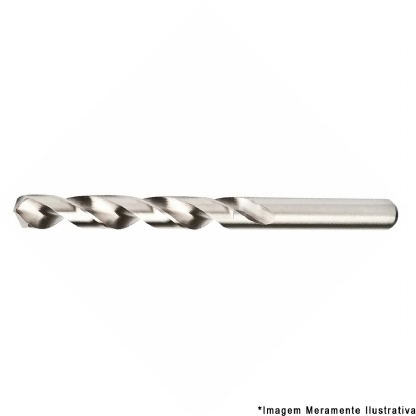 Broca Aço Rápido HSS Hp 1/8 Para Metal Brilhante Din 338 - Dormer