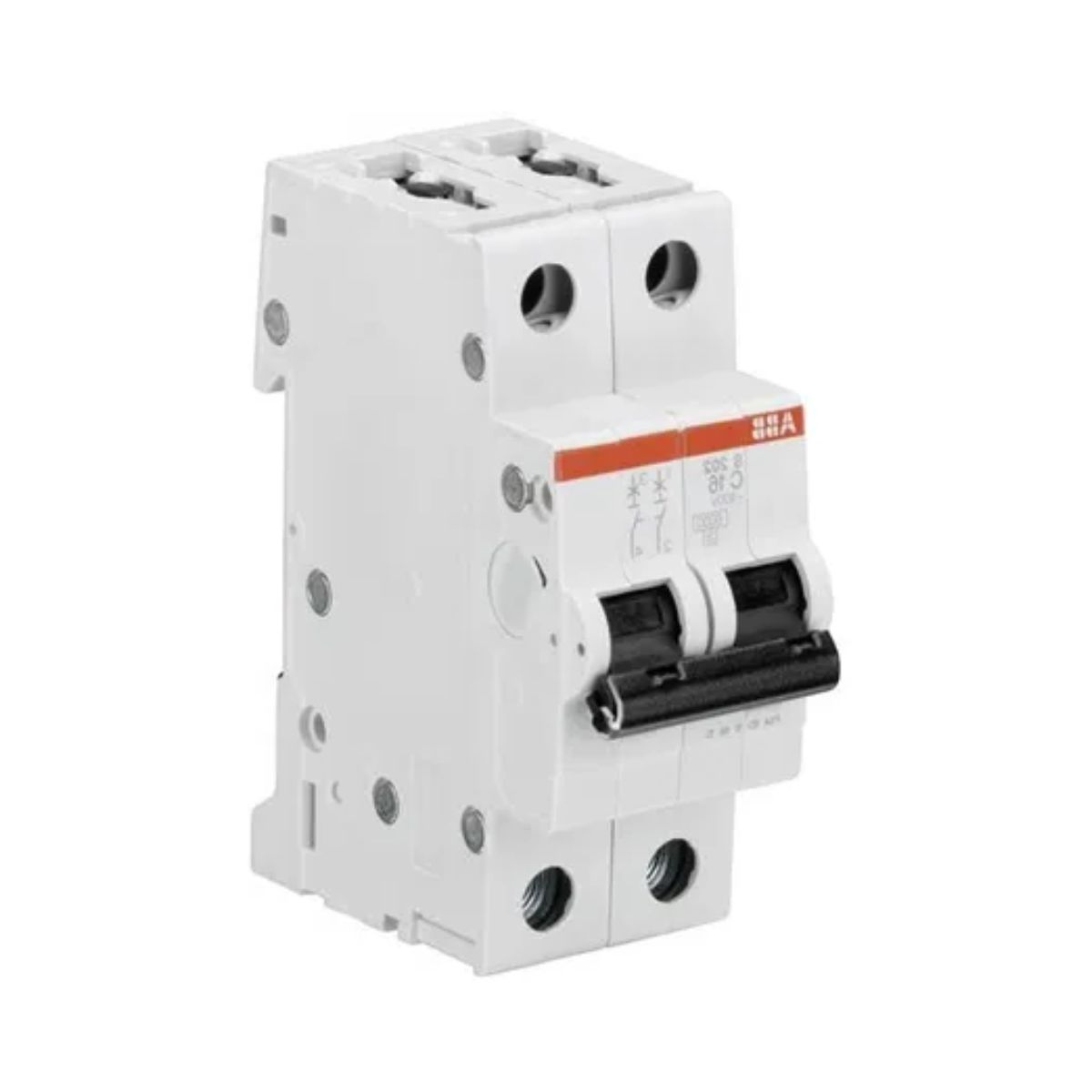 Disjuntor Mini Din Bipolar 50A Curva C 20Ka 230V - Abb