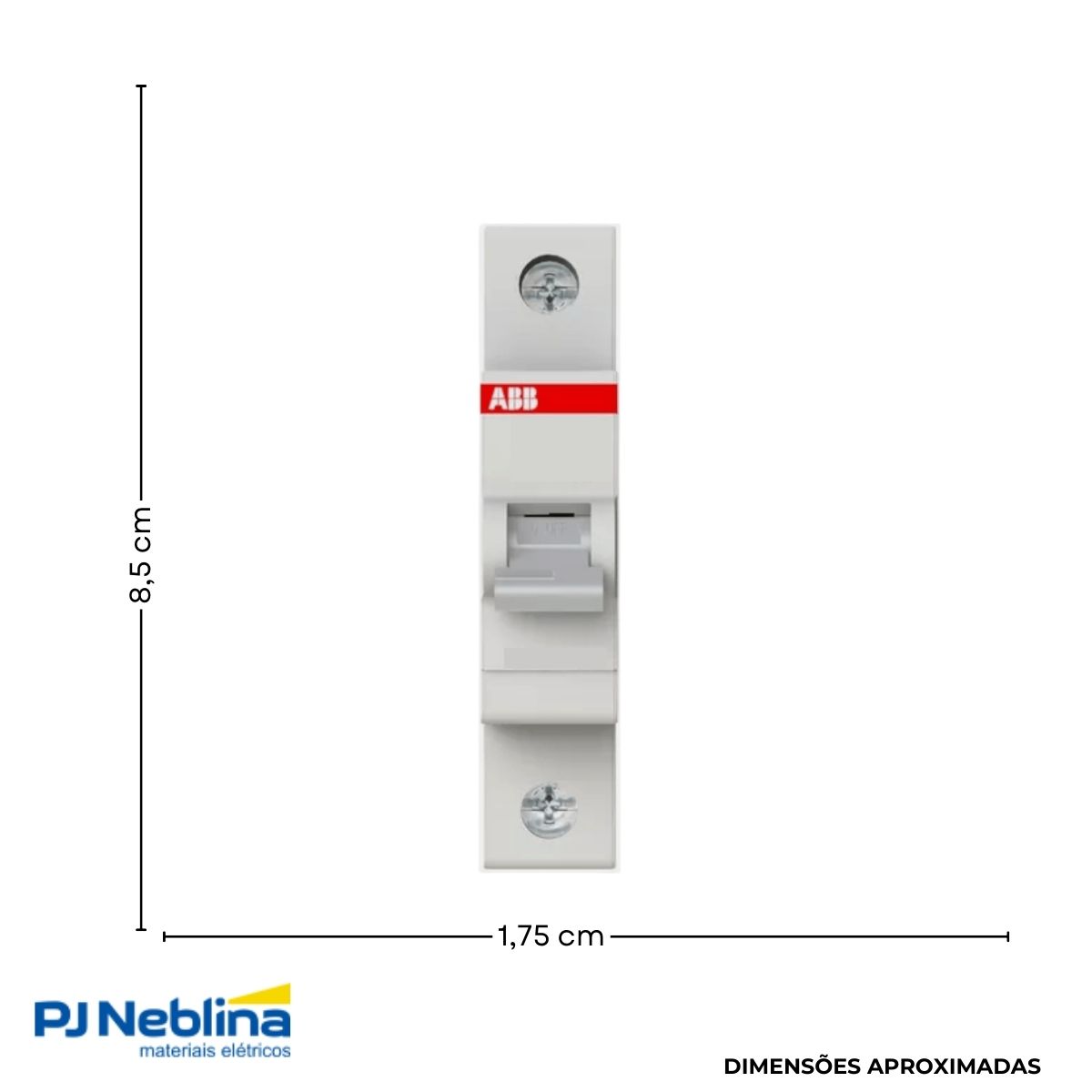 Disjuntor Mini Din Unipolar 32A Curva C 6Ka 230/400V - Abb