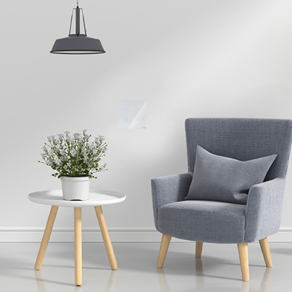 Interruptor Inteligente Smart Wifi Touch 4 Botões Bivolt 4X4 Branco Android/iOS - Smarteck