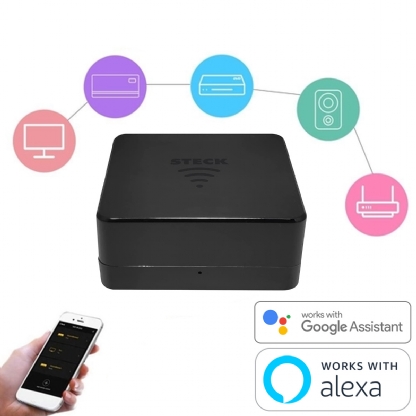 Controle Remoto Universal Inteligente Smart Infravermelho Wifi 5V 1A Preto - Smarteck