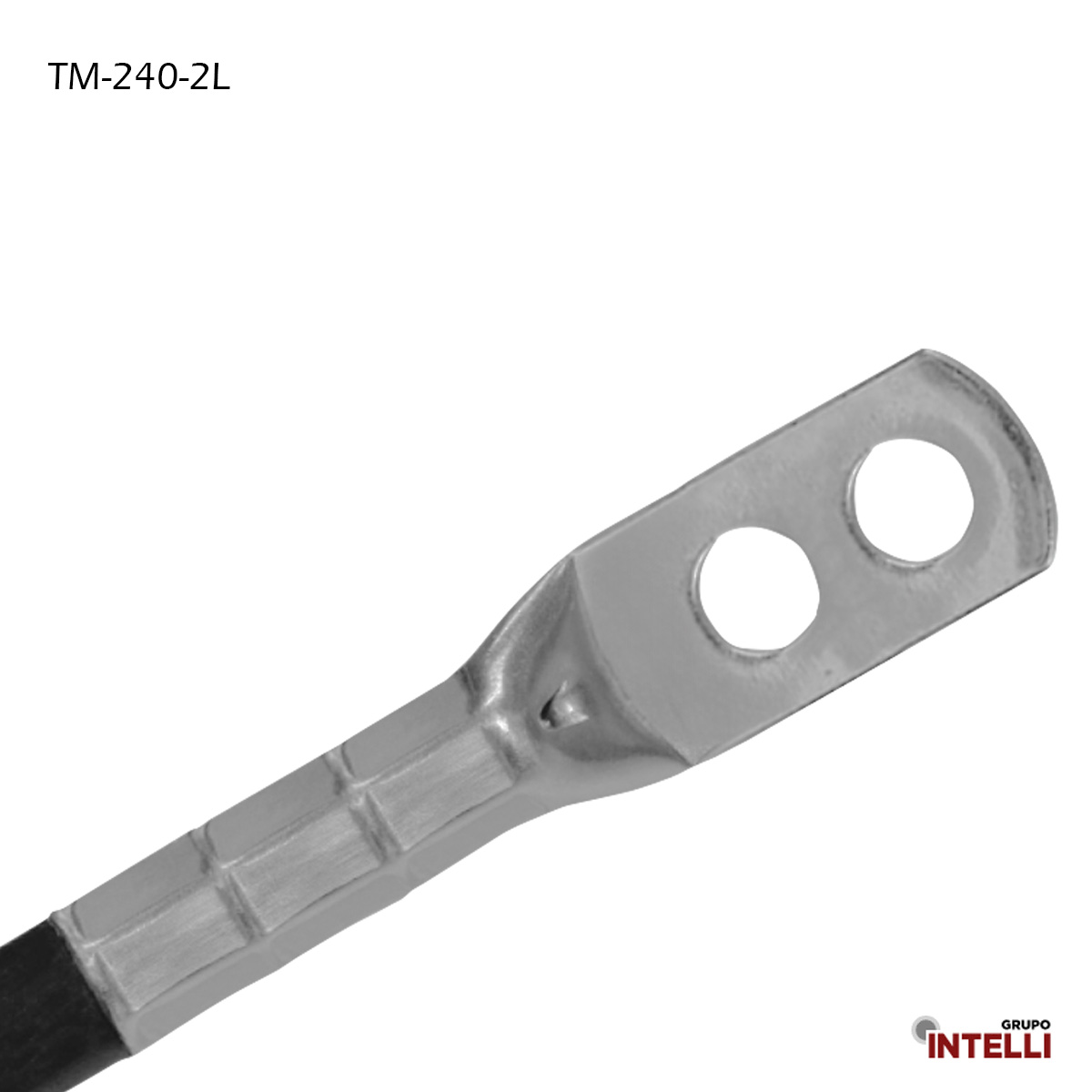 Terminal Compressão 240Mm 2 Compressões 2 Furos F=13,8Mm 1/2 Polegadas M12 Cobre Estanhado 781A 660 Intelli