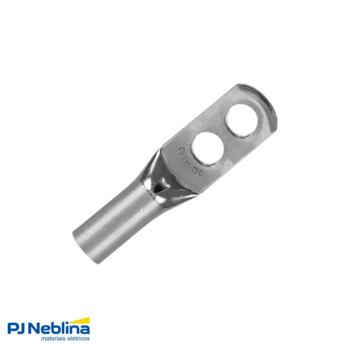 Terminal Compressao 50mm 2 Compr 2 Furos F=8,5mm 5/16 (m8)