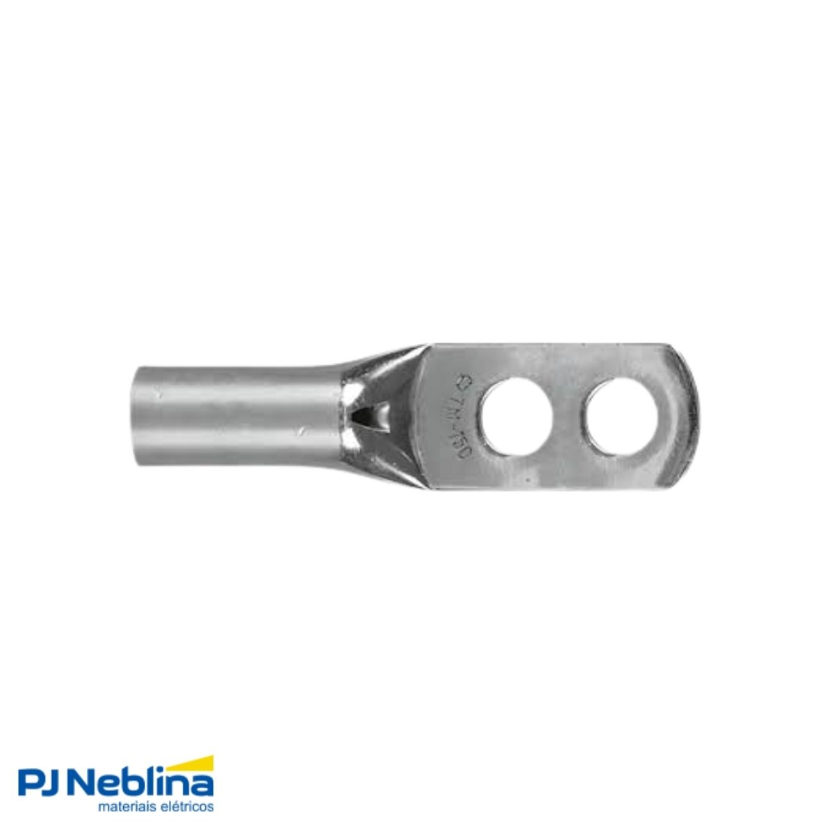Terminal Compressao 50mm 2 Compr 2 Furos F=8,5mm 5/16 (m8)