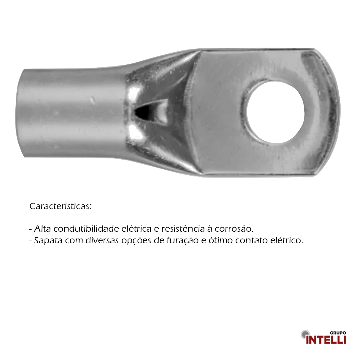 Terminal Compressão 10Mm 1 Compressão 1 Furo F=5,2Mm 3/16 M5 504 Intelli