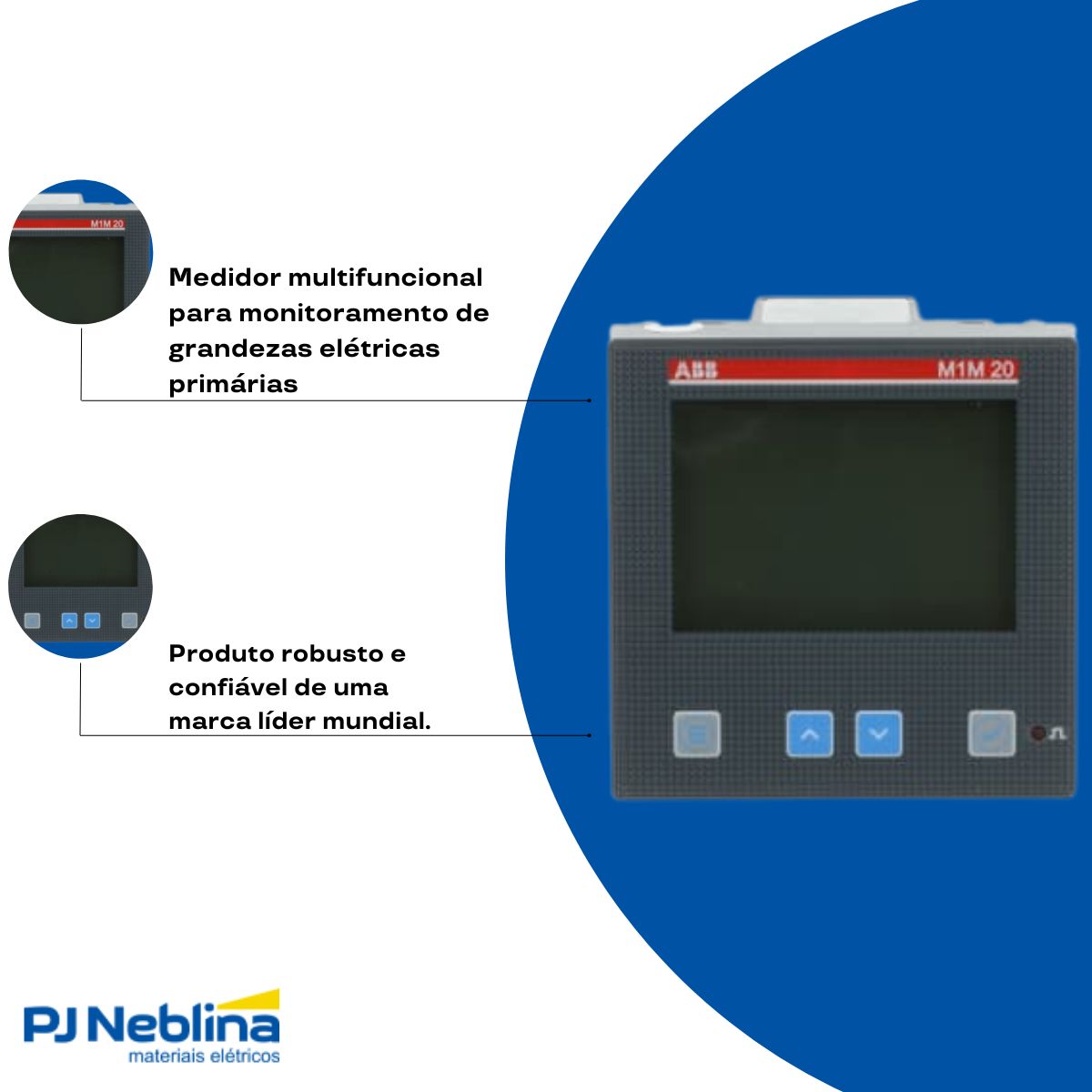 Medidor Multi 1/5a 100-230v 96x96mm Trilho Din Ip51