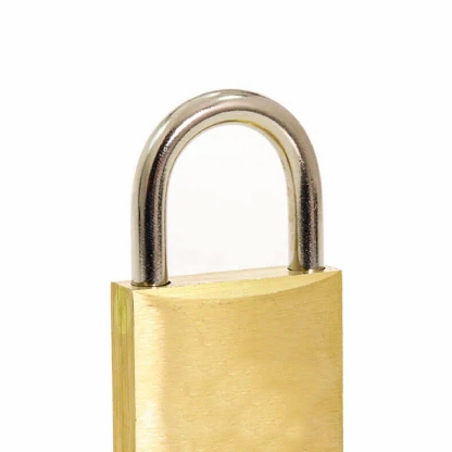 Cadeado Latão Com Chave 30mm Dourado Haste Curta - Pado