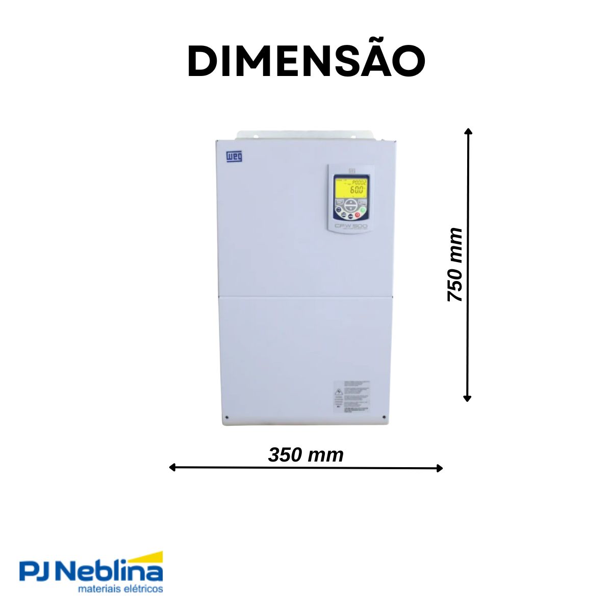 Inversor Frequência Trifásico 50/60Hz 115A 55Kw - Weg