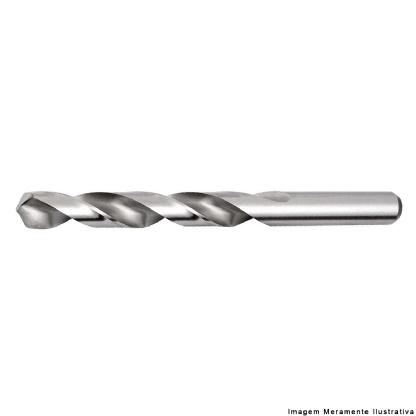 Broca Aço Rápido HSS Hp 1/4 Para Metal Brilhante/Tin Auto Centrante Din 338 - Dormer