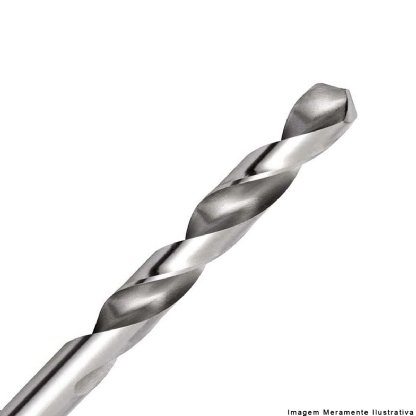 Broca Aço Rápido HSS Hp 1/4 Para Metal Brilhante/Tin Auto Centrante Din 338 - Dormer