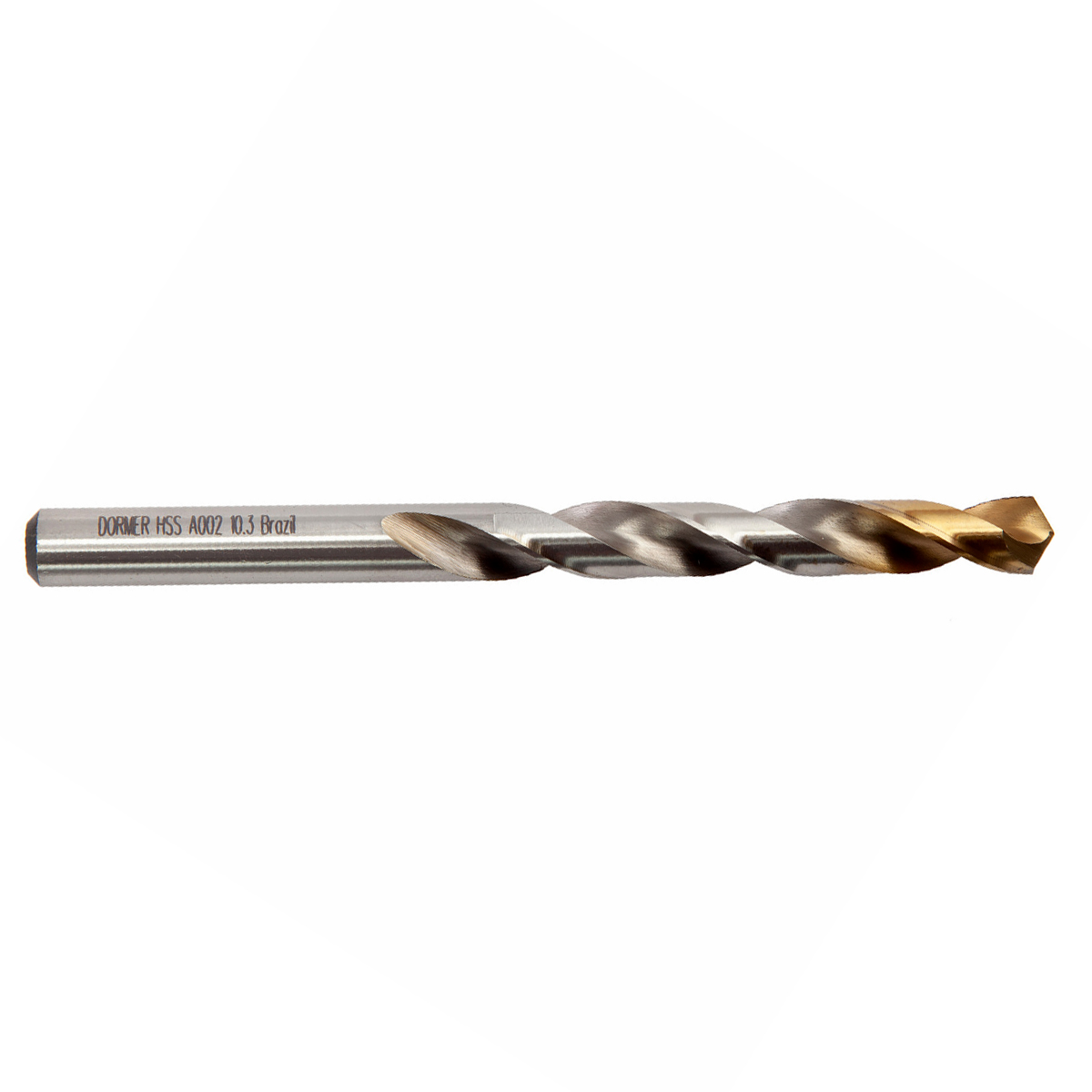 Broca Aço Rápido HSS Hp 10.30mm Para Metal Brilhante/Tin Auto Centrante Din 338 - Dormer