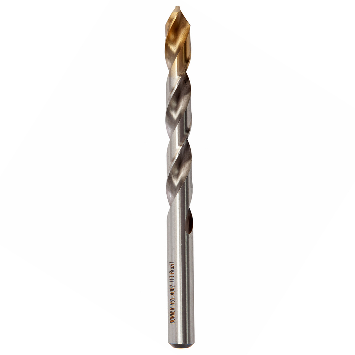 Broca Aço Rápido HSS Hp 11.30mm Para Metal Brilhante/Tin Auto Centrante Din 338 - Dormer