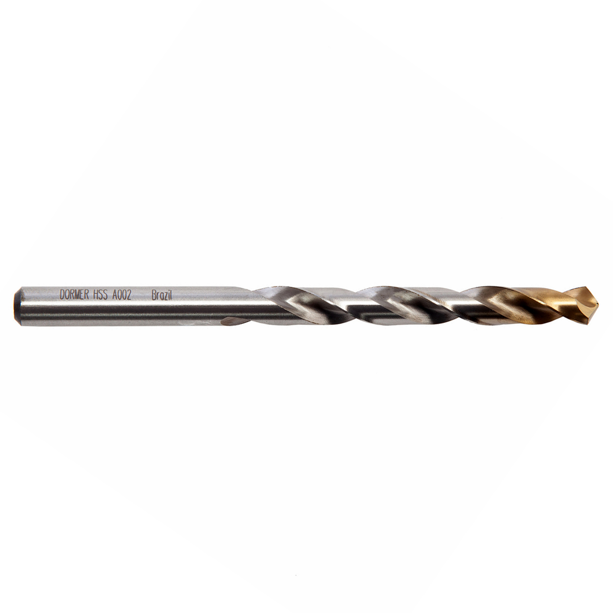 Broca Aço Rápido HSS Hp 12.80mm Para Metal Brilhante/Tin Auto Centrante Din 338 - Dormer