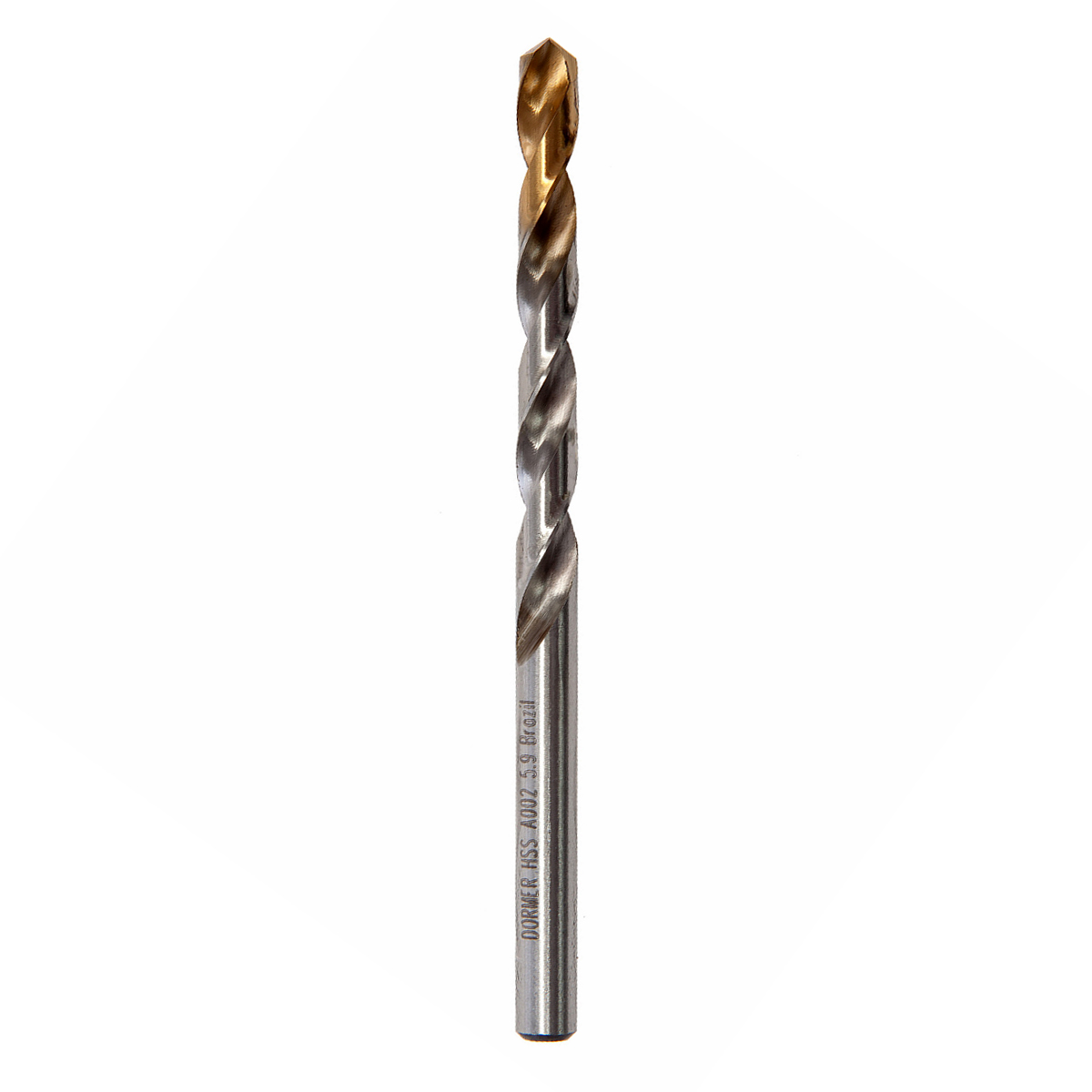 Broca Aço Rápido HSS Hp 5.90mm Para Metal Brilhante/Tin Auto Centrante Din 338 - Dormer