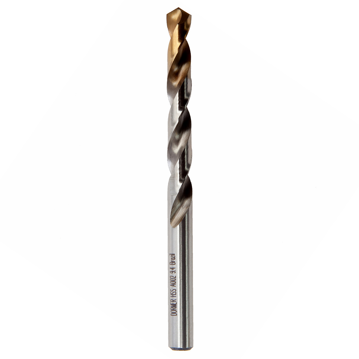 Broca Aço Rápido HSS Hp 9.40mm Para Metal Brilhante/Tin Auto Centrante Din 338 - Dormer