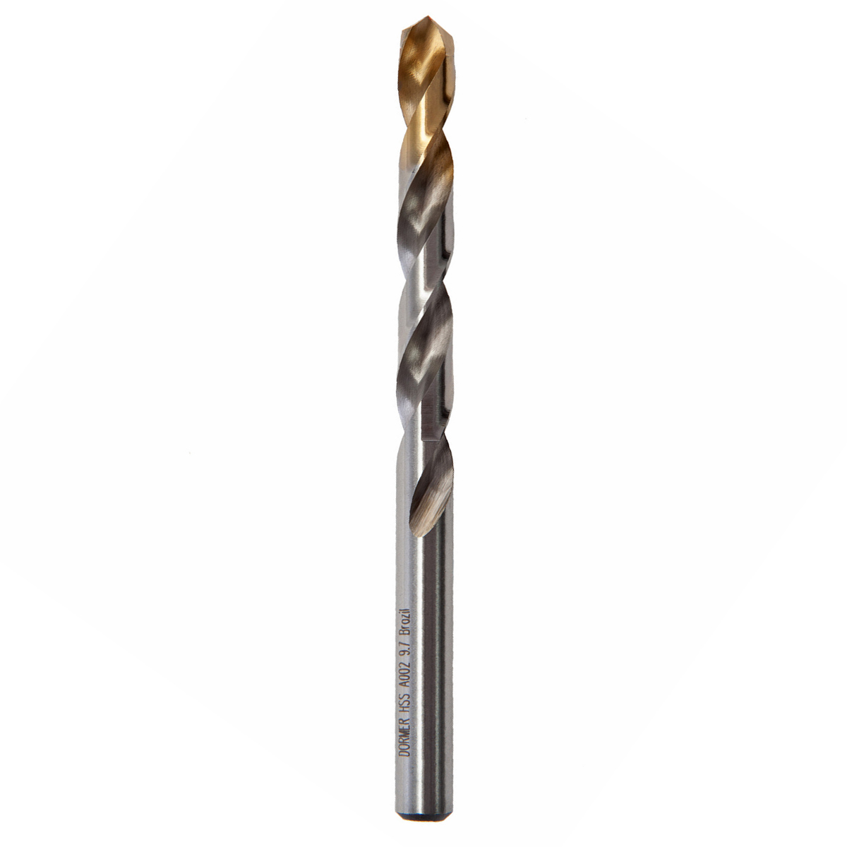 Broca Aço Rápido HSS Hp 9.70mm Para Metal Brilhante/Tin Auto Centrante Din 338 - Dormer