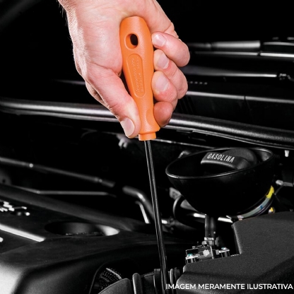 Chave Fenda Ponta Cruzada Philips Ph02 1/4X8 Polegadas 6X200mm - Tramontina